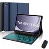 Adecuado para Samsung Tablet A9Plus 11 pulgadas Funda Protectora Retroiluminación Colorida Teclado Bluetooth Ranura para Lápiz Funda de Cuero Dropshipping Transfronterizo
