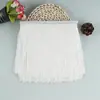 Suministros del Fabricante Encaje de Borla de Poliéster Moda Barba Blanco de un Solo Lado DIY Ropa Accesorios Textiles para el Hogar