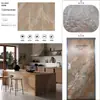 Losa de Roca Mate 1200*2700*9mm con Molde Cóncavo-Convexo y Superficie de Grano Seco con Brillo Fino para Pared, Piso, Encimera, Isla y Paneles Curvados en Caliente