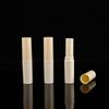 En stock tubo de lápiz labial redondo de 3.6g boca plana material de lápiz labial para llenado directo tubo de bálsamo labial de plástico tapa plana tubo de lápiz labial
