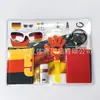 Set de Animación de Plástico para el Mundial de Qatar 2026 Bufanda con Bandera Nacional Gafas de Fan Pulsera de Aplauso Pintura Facial
