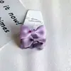 Comércio Exterior Europeu e Americano Acessórios de Cabelo Simples de Laço Colorido Contrastante Estilo Elegante Presilha Lateral para Meninas Conjunto de Argola de Cabelo Infantil