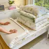 Xiangling CampusConjunto de tres piezas para estudiante estampado de algodón puro, fresco y sencillo, conjunto de seis piezas para dormitorio de algodón puro, compras únicas