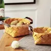 Cesta de Almacenamiento Tejida con Virutas de Madera Hecha a Mano por el Fabricante Almacenamiento de Artículos Varios de Cocina Cesta para Catering Cesta para Frutas Picnics Cesta para Verduras