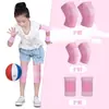 Juego de Rodilleras y Coderas de Ciclismo para Niños, Protección de Articulaciones, Anticaídas, Equipo de Protección Delgado para Niños y Niñas