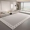Alfombra Transfronteriza para Sala de Estar, Estilo Minimalista Moderno, Tapete de Sofá de Terciopelo de Cristal, Resistente a Manchas y Absorbente de Agua, Alfombra de Mesita de Noche para Dormitorio, Felpudo para Piso del Hogar