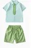 Uniforme Escolar de Jardín de Infancia Estilo Nuevo de Verano Uniforme de Clase de Manga Corta para Niños Uniforme de Desempeño de Porristas Uniforme de Desempeño para Foto Grupal del 1 de Junio