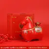 Año del Caballo Tendencia China Adorno Creativo Riqueza Instantánea Cerámica Bote de Té Caja Registradora Apertura de Tienda Accesorios para Regalo del Hogar