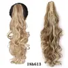 Europa y Estados Unidos transfronterizos súper ventas pinza de agarre peluca de cola de caballo cabello largo cabello largo rizado estilo flor de pera coleta alta cabello rizado natural en stock