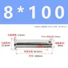 Pasador de Posicionamiento Moleteado de Acero Inoxidable 304 Gb882 con Agujero, Tipo B Pasador Cilíndrico de Cabeza Plana, Lavado Blanco, Grado 4.8