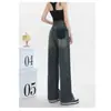 Jeans de Pierna Recta para Mujer, Tendencia Otoño e Invierno 2025, Nuevos de Cintura Alta, Sueltos, Estilo Retro Americano, Pantalones Estrechos de Pierna Ancha