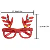 Gafas Navideñas Transfronterizas, Cornamentas de Reno, Accesorios de Decoración para Fiestas Navideñas, Gafas de Reno de Papá Noel