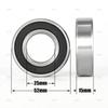 Rodamiento de Bolas de Surco Profundo Ningbo Yuansheng 25*52*15 6205Zz/2Rs Ferretería y Electromecánico S6205 Rodamiento de Acero Inoxidable