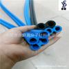 Producción de equipo médico nbr tubo de esponja de doble orificio forma eva8 alta elasticidad caucho nitrilo tubo brillante funda