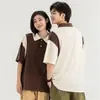 Camisa Polo de Algodón Personalizada Verano 2023 Nuevo ins Moda Estilo Hong Kong Manga Corta para Hombre Camiseta Unisex Imprimible