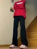 Jeans de Campana Retro Americanos para Hombre 2026 Nuevo Estilo Negros Adelgazantes y que Alargan la Figura Sueltos Versátiles Pantalones Casuales Ropa de Hombre
