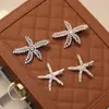 Acessórios de Cabelo com Tema Oceânico com Pérolas, Metal e Strass, Presilhas Laterais para Franja, Presilhas Tipo Bico de Pato Estrela do Mar Estilo Coreano, Itens de Venda Quente Transfronteiriços
