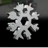 Ferramenta Multi-uso Floco de Neve, Kit Portátil Multi-em-um de Chave Hexagonal e Chave de Fenda para Reparo de Ciclismo ao Ar Livre