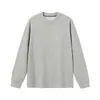 Ventas Directas de Fábrica Transfronterizas Sudadera Cálida de Seda de Morera y Lana para Hombre Otoño e Invierno 2026 Cuello Redondo Gruesa Interior Manga Larga