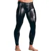 Ropa Íntima Sexy para Hombre de Comercio Exterior, Pantalones Ajustados de Cuero Patentado, Pantalones de Performance para Escenario de Discoteca DS, Envío Directo