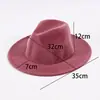 Sombrero Fedora de Piel de Visón Multicolor para Hombres y Mujeres, Bombín Retro Estilo Británico, Versátil Sombrero de Panamá Decorativo para Otoño/Invierno, Stock de Fábrica