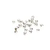 Cuentas Cuadradas para Azúcar de Cobre Chapado en Oro de 18 Quilates que Conservan el Color con Agujeros Grandes, Cuentas Cuadradas con Esquinas Redondeadas, Accesorios para Ensartar Pulseras DIY