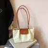 Bolsas de Dragón Simples Transfronterizas Bolsa de Tela Correa Larga al Hombro Puntadas de Aniversario Bolso Tote de Nicho Bolso de Hombro Portátil Versátil