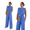 Ropa de mujer de comercio exterior en AliExpress y ropa de mujer TK transfronteriza ha sido enviada. Los monos de verano vienen con un cinturón