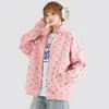 Cárdigan exterior estilo celebridad, chaqueta de primavera y otoño con estampado de estrellas de tendencia americana, estilo pareja, top para hombre, prenda exterior para mujer