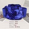 Cinturón de 7.2 cm de ancho para mujer rosa todo partido elástico cintura elástica moda accesorios decorativos de flor grande tridimensional