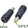 Adaptador de Tomada de Conversão para Adaptador de Energia CC 5.5/2.1 Fêmea para Macho Carregador Adaptador para Laptop