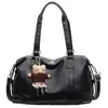 2026 Bolsa Transversal Grande Capacidade Retrô Nova Feminina para o Dia a Dia Bolsa de Ombro Couro Macio Casual Versátil Bolsa de Mão Simples
