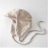 Sombrero de Vuelo de Color Sólido, Ligero y de Terciopelo con Correa, de Doble Uso, para Hombres y Mujeres, Sombrero de Protección para los Oídos Cortavientos y Cálido para Ciclismo al Aire Libre en Otoño e Invierno