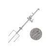 Bandeja de Isca de Aço Inoxidável Suporte de Chão Rack Torreta para Vara de Pesca Pesca ao Ar Livre Pesca Selvagem Equipamento de Pesca Três em Um Rack Leve