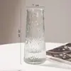 Jarrón de cristal en forma de cono, estilo ins nórdico, jarrón transparente grande y simple para bambú hidropónico, decoración de arreglo floral de escritorio y sala de estar