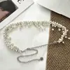 Cinturón Blanco con Cuentas y Borlas para Mujer, Adecuado para Vestidos y Camisas, Nuevo Estilo 2026 Cadena Metálica Cadena de Cintura, Accesorio de Alta Gama