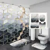 Cortina de Baño Estilo Ins Impermeable Antimoho Cortina de Baño Invisible Tela Impermeable Cortina de Ducha Juego sin Taladro