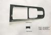 Aplicable al marco de decoración de la palanca de cambios completa del Mercedes-Benz GLB, marco de decoración de la palanca de cambios modificado, suministros para automóvil con patrón de fibra de carbono ABS