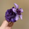 Novo Prendedor de Cabelo Floral 2026 para Mulheres, Presilha Lateral de Alto Padrão, Pente de Cabelo Requintado, Acessório com Atmosfera de Beira-Mar