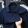 Camiseta Masculina Manga Curta Gola Seagull 2026 Verão Nova Moda Casual Algodão Puro Estampa Abacaxi Gola V Polo Tricotado
