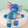 Juguete para Perros Duradero Resistente a la Mordida Juguete de Peluche Patchwork para Cachorros, Limpieza Dental y Alivio del Estrés, Juguete Chirriante para Mascotas