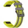 Adecuado para Garmin Fenix 8 7X Pro Correa de Silicona de Liberación Rápida de Doble Color Extraordinaria Pulsera de 26/22 mm