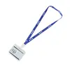 Cordão para Crachá de Identificação Rígido com Logotipo Impresso Personalizado por Transferência de Calor, Porta-Cartão Escolar, Cordão de Marca de Trabalho, Corda para Pendurar Celular no Pescoço