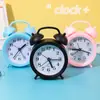 Reloj despertador para dormitorio, Reloj despertador para estudiante, Sonido fuerte para despertar, Reloj despertador de plástico en forma de herradura de estilo antiguo, Reloj electrónico