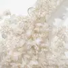 Flor de cinco pétalos con cuentas flor hecha a mano flor de hilo de cuentas de tres cuentas de cinco puntas borde dorado hilo de nieve flor de 5 pétalos pasador de cuentas accesorios de ropa