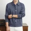 Camisa de Punto de Manga Larga Estilo Old Money para Hombre, Camisa Abotonada con Cuello de Solapa para Otoño e Invierno, Chaqueta Cardigan de Punto de Alta Gama Estilo Casual