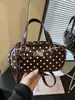 Bolso de Mano Ins Fresco Estilo Coreano con Puntos y Estrellas de Gran Capacidad, Bolso Almohada de Nicho de Moda, Bolso de Hombro Cruzado Individual