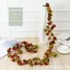 Videira de rosas de 45 cabeças transfronteiriça videira de decoração de teto interna arco de casamento sinuoso flor falsa videira de rosas