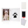 Marco de Fotos de Madera Popular Transfronterizo con Huella de Mascota para Conmemorar la Huella de Mano y Pie de Bebé Caja de Tinta Almohadilla de Tinta Almohadilla de Tinta para Perro y Gato