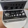 Juego de Pesas Cromadas Grado M1 Caja de Pesas Cromadas Grado M1 1G-500G Caja de Aluminio de 2 kg Pesas Cromadas Envío Gratis
